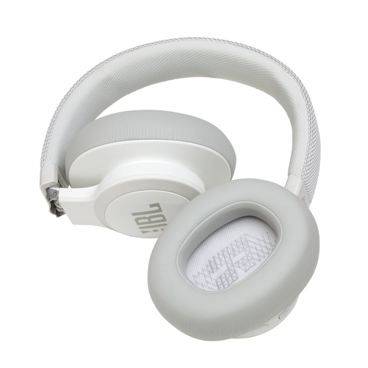 JBL Live 650BTNC - White - Wireless Over-Ear Noise-Cancelling Headphones - Detailshot 7